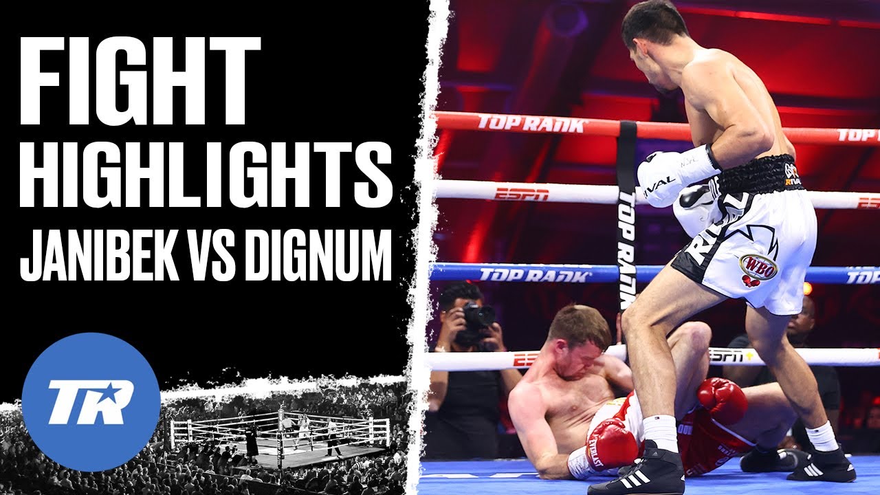 All the Angles of Janibek Highlight Reel KO Over Dignum, Wants Charlo or Andrade Next | HIGHLIGHTS