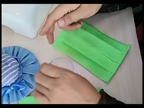 ӨЗ ҚОЛЫМЫЗБЕН ХБ МАТАСЫНАН КӨП РЕТ ҚОЛДАНУҒА ЖАРАЙТЫН МЕДИЦИНАЛЫҚ МАСКА ТІГУ
