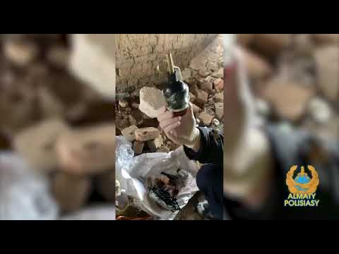 Тайник с боеприпасами и коктейлем "Молотова" найден в логу на окраине Алматы