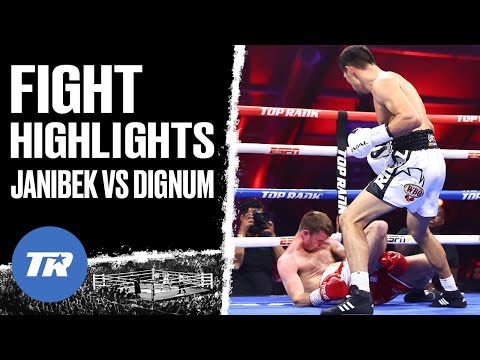 All the Angles of Janibek Highlight Reel KO Over Dignum, Wants Charlo or Andrade Next | HIGHLIGHTS