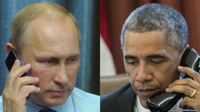 АҚШ президенті Обама Путинмен телефон арқылы сөйлесті