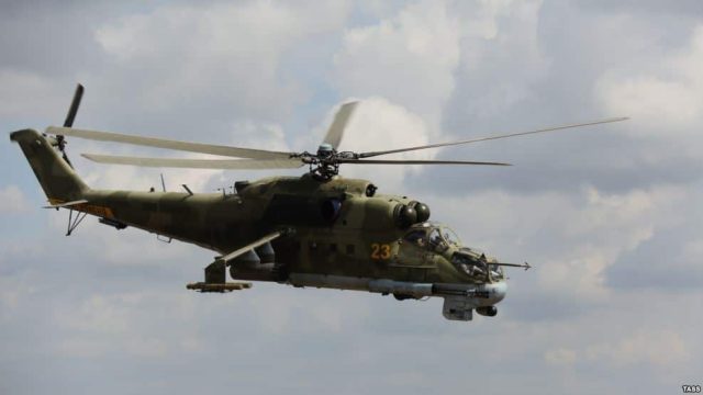Содырлар Сирияда ресейлік тікұшақты атып түсірді