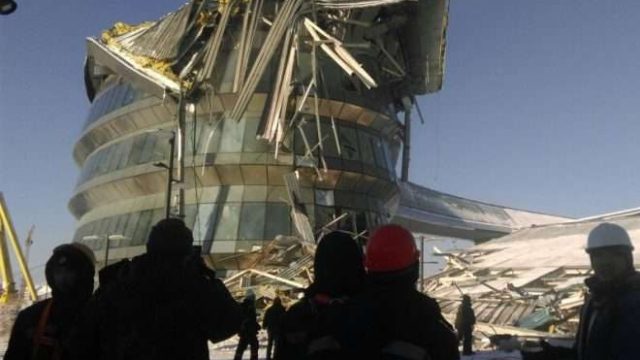 Құлаған ЭКСПО ғимаратының орнына декоративті шатыр салынады
