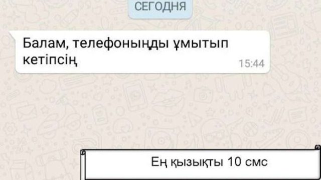 Ең қызықты 10 SMS: Қыздардан ғана келуі мүмкін хабарламалар