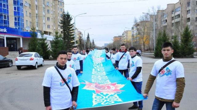 Көкшетауда «Жеңіс лентасы» акциясы өтті
