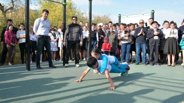 Ақмола облысында жаңа спорт алаңы ашылды