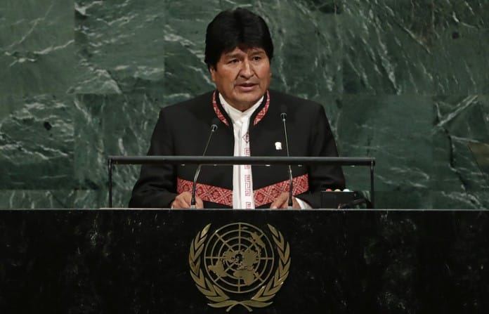 Боливия президенті Эво Моралес