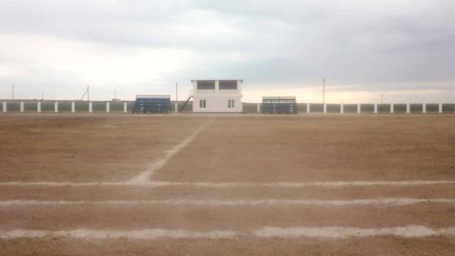 Ақмолалық кəсіпкер туған ауылына стадион салып берді
