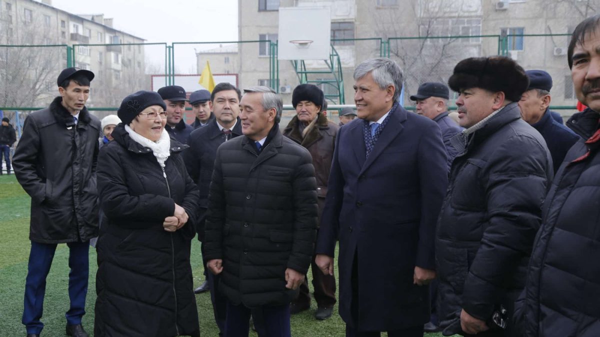 Спорт алаңы ашылды