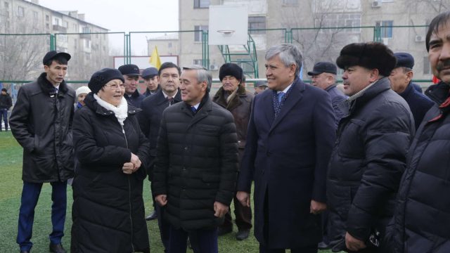 Талдықорғанда 16 спорт және аула алаңдары ашылды.