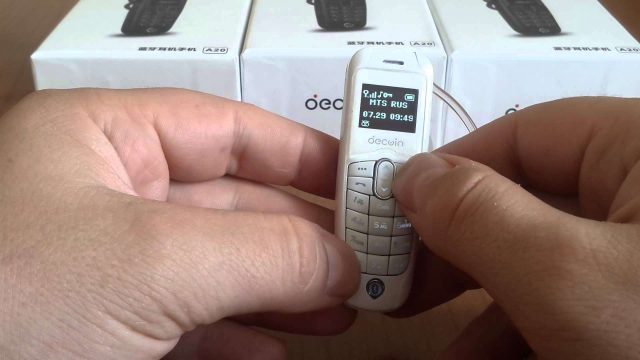 Әлемдегі ең кішкентай ұялы телефон жарыққа шықты