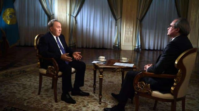 Нұрсұлтан Назарбаев Ресейдің «Первый канал» телеарнасына сұхбат берді