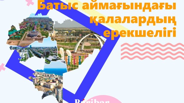 Батыс аймақтағы қалалардың ерекшелігі: Ақтау, Атырау, Ақтөбе, Орал 