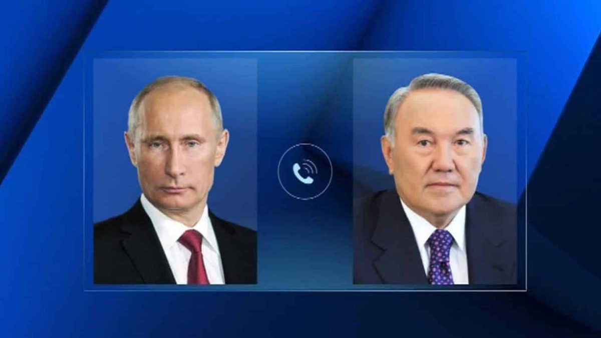 Путин, Нұрсұлтан Назарбаев