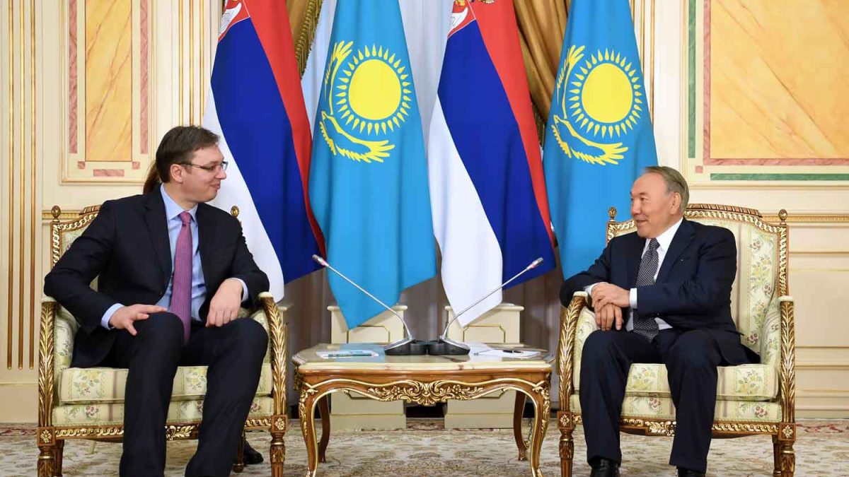 Александр Вучич пен Нұрсұлтан Назарбаев