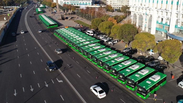 Алматының жаңа автобустары