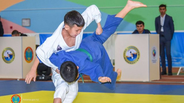 Астанада жас дзюдошылар жарысқа түсті
