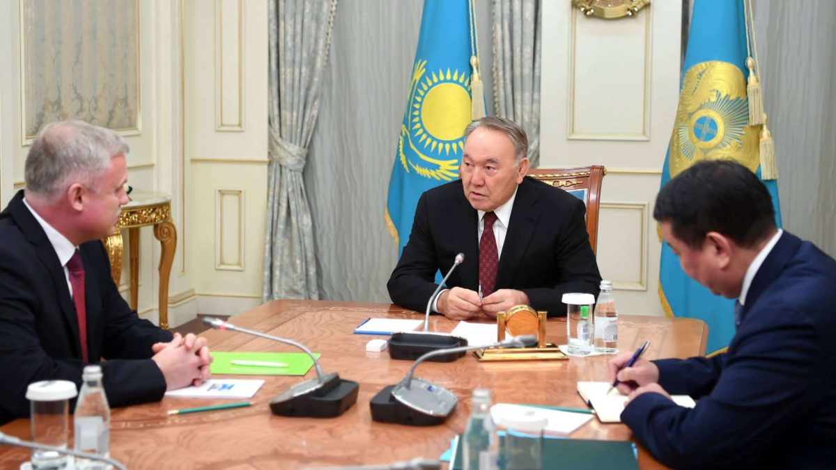 Станислав Зась пен Нұрсұлтан Назарбаев