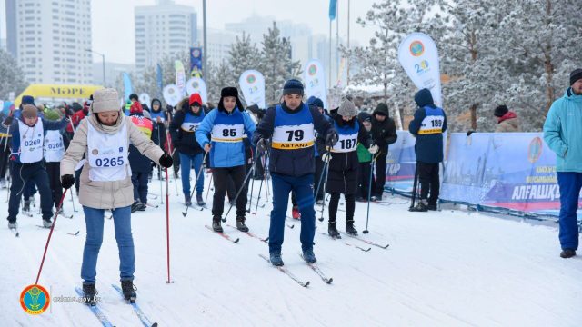 Астанада шаңғыдан «Алғашқы қар» жарысы өтті