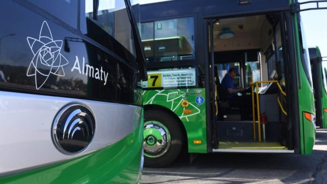 Алматыда №7 бағыт бойынша жаңа автобустар жолға шықты