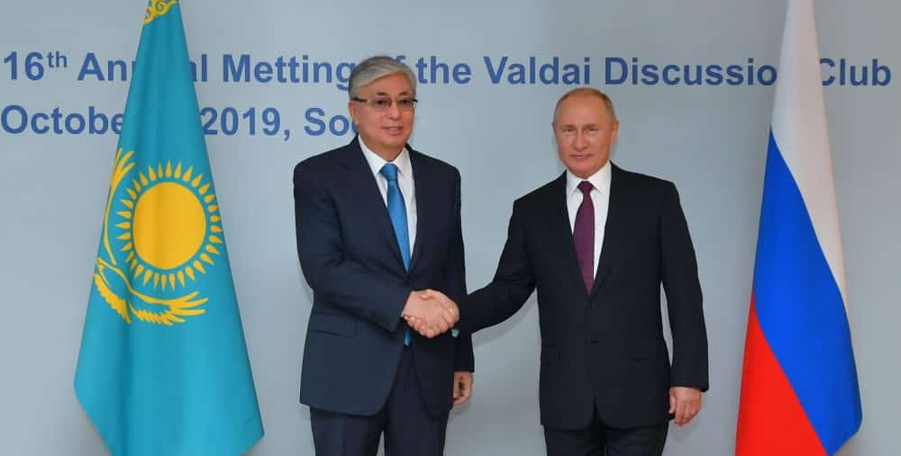Қасым-Жомарт Тоқаев пен Владимир Путин Қасым-Жомарт Тоқаев пен Владимир Путин