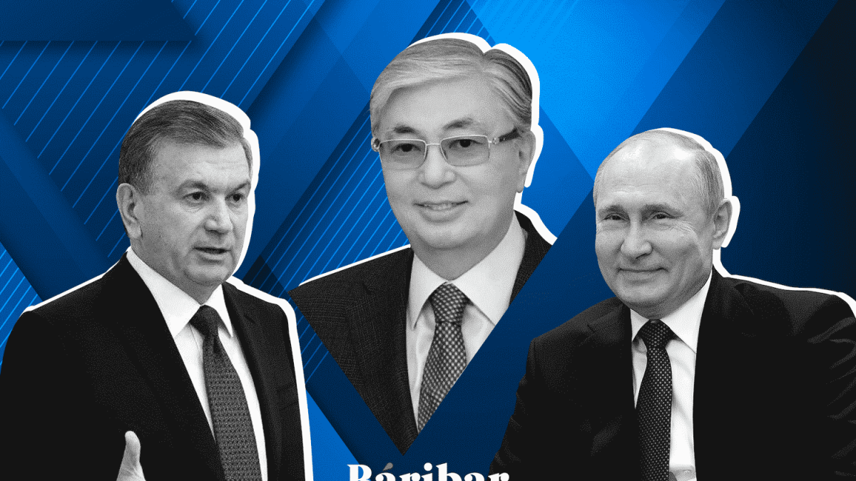 Шавкат Мирзиеев, Қасым-Жомарт Тоқаев, Владимир Путин
