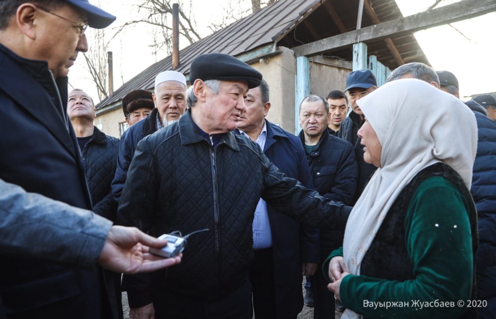 Бердібек Сапарбаев марқұмдардың отбасында болды