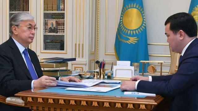 Жеңіс Қасымбек пен Елжан Біртанов Президентке есеп берді