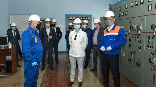 Гүлшара Әбдіқалықова Қызылорданың жылу және электр кәсіпорындарына барды