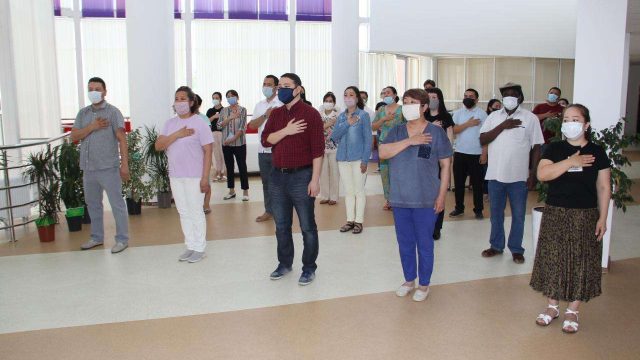Назарбаев мектебі патриоттық акцияға үн қосты