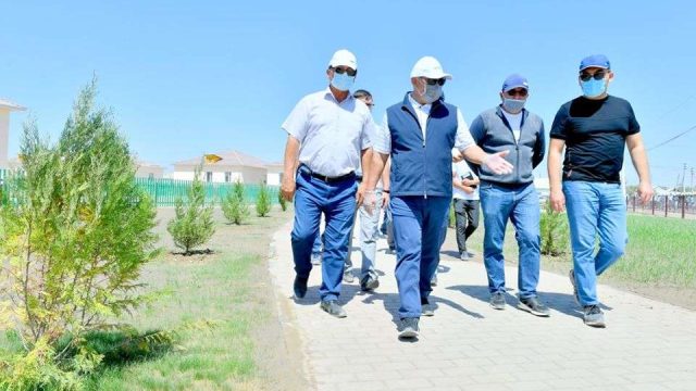 Мырзакенттегі жаңа ауылда саябақ пен жол құрылысы таяуда толық бітеді