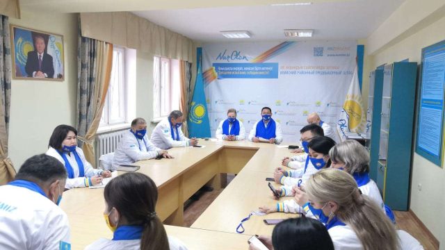 Алматыда Nur Otan партиясының аудандық сайлауалды штабы ашылды