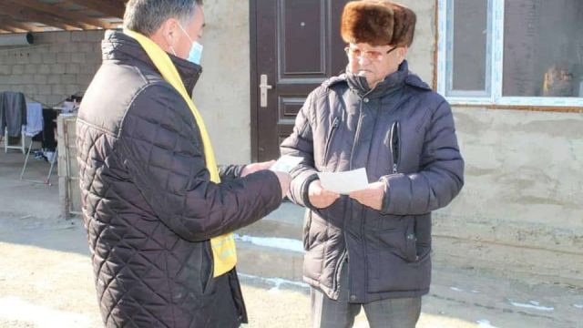 Депутаттыққа үміткер ауыл тұрғындарымен канвассинг кездесу өткізді