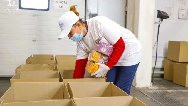 Наурыз мейрамына орай мұқтаж отбасыларға азық-түлік себеті беріледі