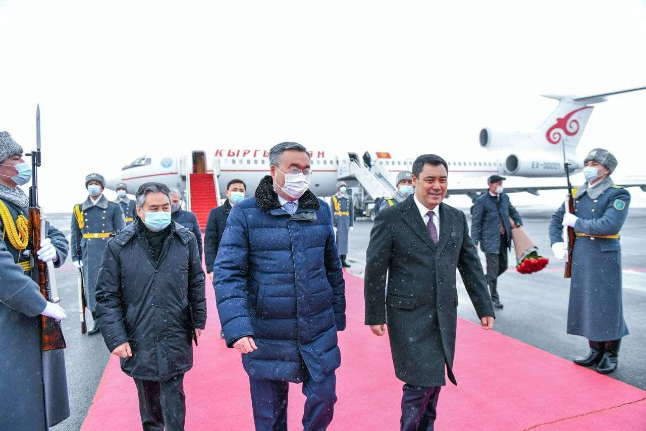 Қырғыз президенті Садыр Жапаров Қазақстанға келді