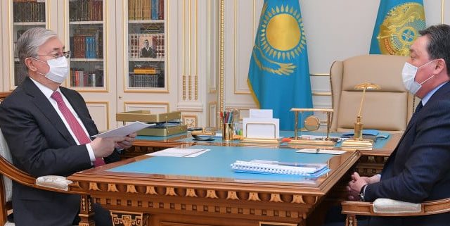 Асқар Мамин мемлекет басшысына есеп берді