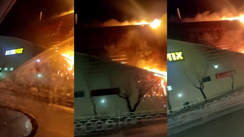 Нұр-Сұлтанда «Шапағат» базарынан өрт шықты