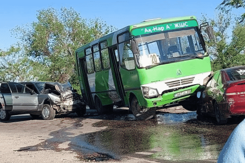 Талдықорған, автобус, апат