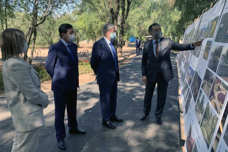 Қасым-Жомарт Тоқаев Алматыда жүргізіліп жатқан жұмыстарға оң баға берді