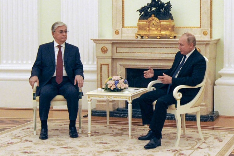 Қасым-Жомарт Тоқаев және Владимир Путин