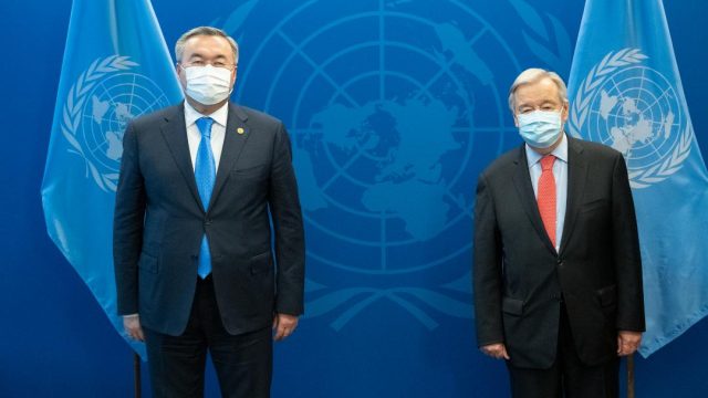 Антониу Гутерриш Қазақстан президентіне БҰҰ миссиясын Алматыда орналастырғаны үшін алғыс айтты