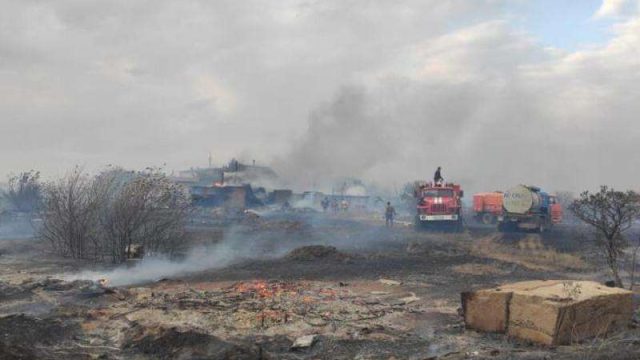 Ақмола облысында бірнеше саяжай өртенді