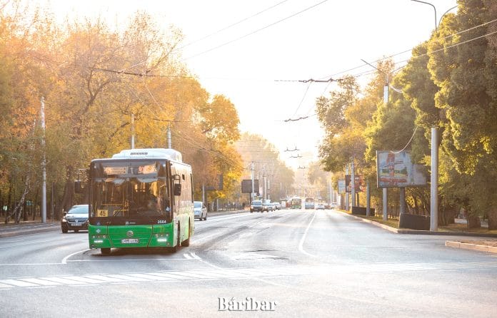 автобус, қоғамдық көлік, Алматы, жол, көше