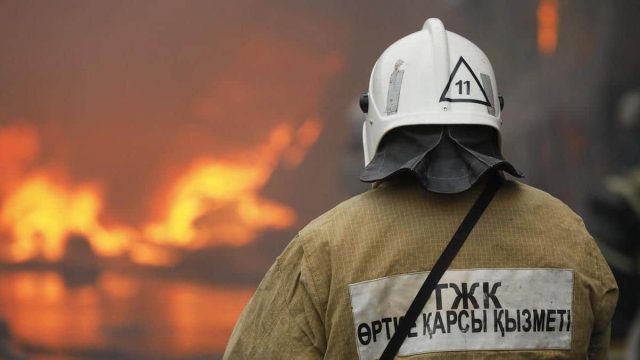 Теңіз вахталық кентінде алапат өрт болды