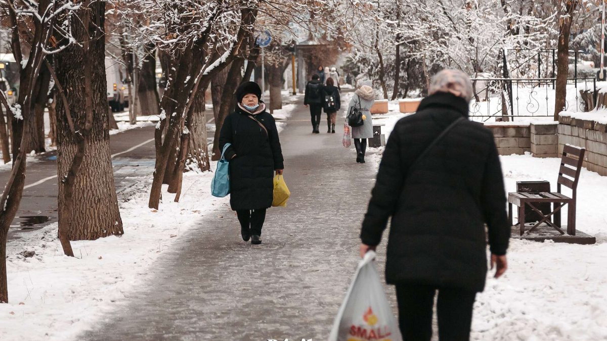 коронавирус, пандемия, Алматы, зейнеткер, азық-түлік, ауа райы, қыс