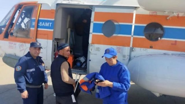 Каспий теңізінде жоғалған балықшылар тікұшақпен іздестіріліп жатыр
