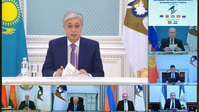 Президент жоғары еуразиялық экономикалық кеңестің отырысына қатысты