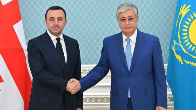 Президент Грузияның премьер-министрі Ираклий Гарибашвилимен кездесті