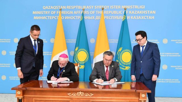Қазақстан мен Ватикан ынтымақтастықты тереңдету туралы келісімге қол қойды