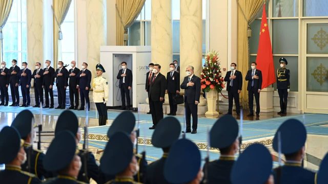 Ақордада Си Цзиньпинді салтанатты қарсы алу шарасы өтті